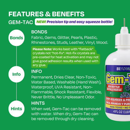 Gem-Tac Easy Squeeze & Precision Tip