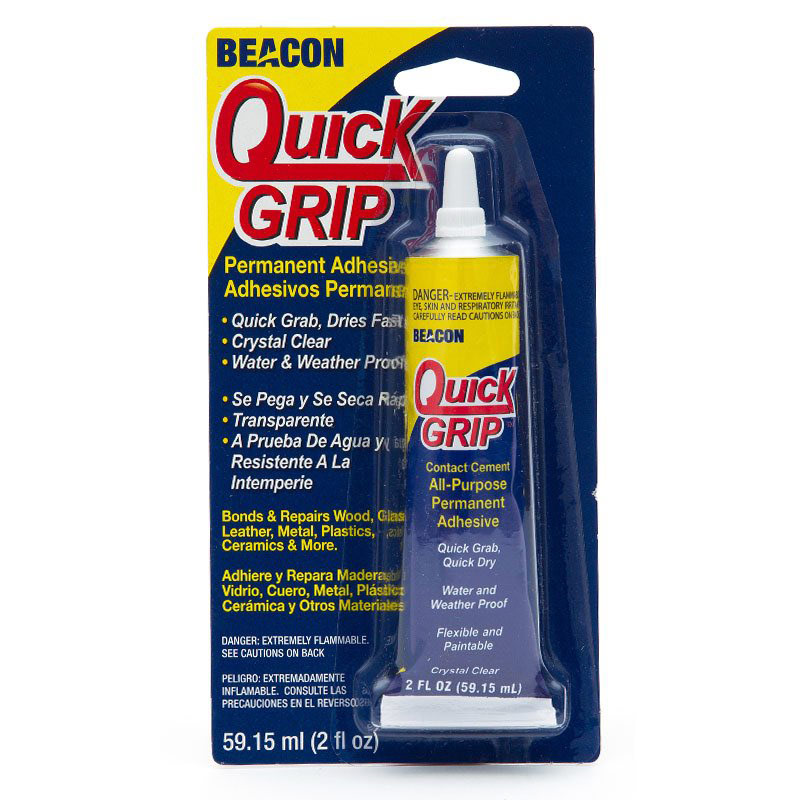 Beacon Quick Grip Contact Cement Glue Permanent Adhesive 2oz Wood Glass  Metal Plastics - Miniature Crush