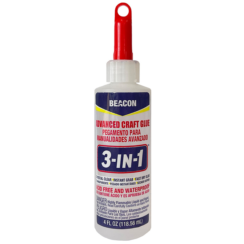  Craft Glue 2oz & Precision Tips, Craft Glue Quick Dry Clear,  Strong Tacky Glue, Craft Glue Bottles